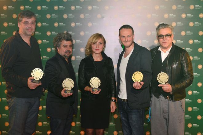 Екипът на "Под прикритие" на наградите "Златна бленда 2013"