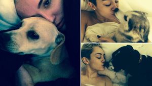 Майли Сайръс с домашните си любимци