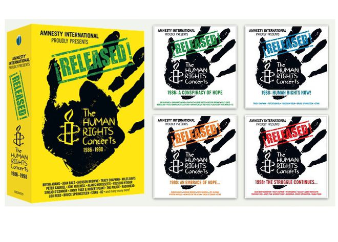 Концертите за "Амнести интернешънъл" на DVD и CD