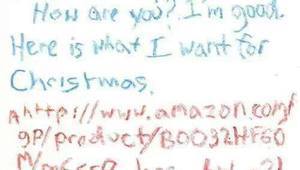 Най-известното писмо до Дядо Коледа