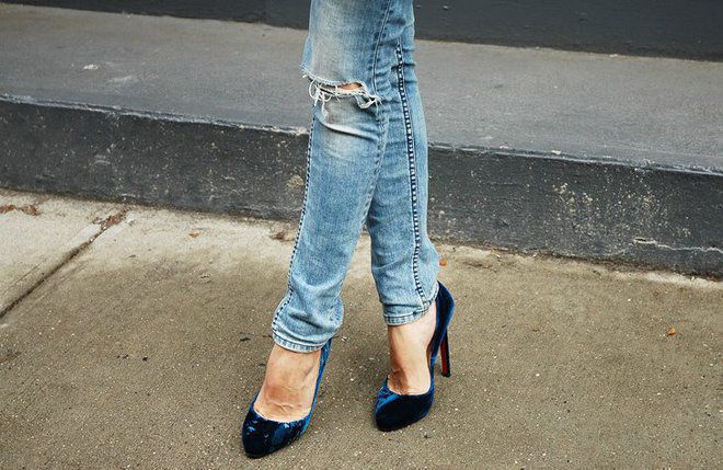 Чифт кадифени Louboutin