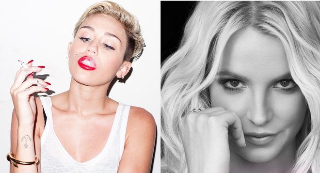 Майли Сайръс и Бритни Спиърс