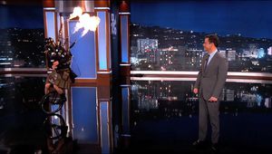 Дарт Вейдър с огнедишащата гайда в шоуто на Джими Кимъл