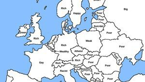 Картата на Европа от Рандал Олсън