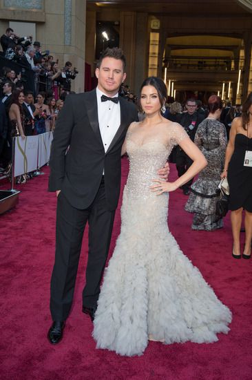 Чанинг Тейтъм с жена си на "Оскарите"