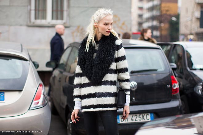 Пуловерът на татко на улицата