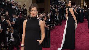 Оливия Уайлд, бременна във "Валентино"