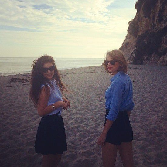Тейлър Суифт и Лорд - уикенд на плажа