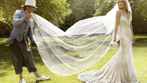 Джон Галиано и Кейт Мос на сватбата й