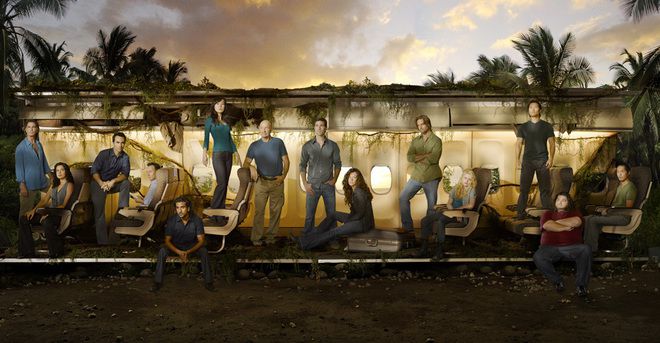 Героите на "Изгубени" и останките от самолета им