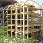 Сградата на "Тамедия" в строеж