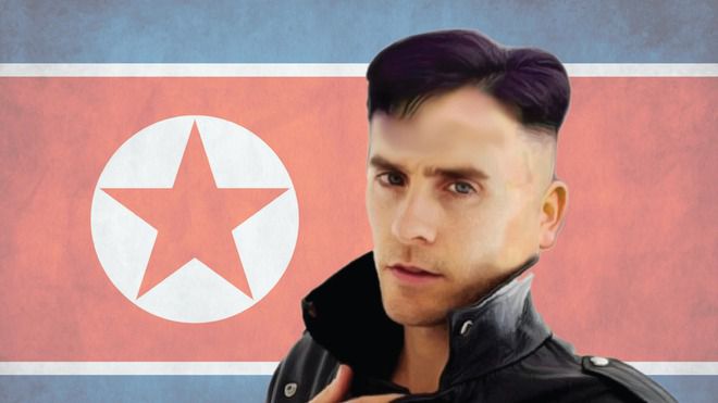 Джаред Лето с прическата на Ким Чен Ун