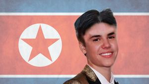 Джъстин Бийбър с прическата на Ким Чен Ун