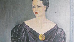 Портрет на Елисавета Багряна от художник Иван Табаков