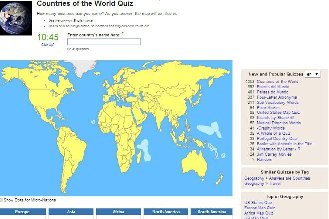 Нов вид тест по география
