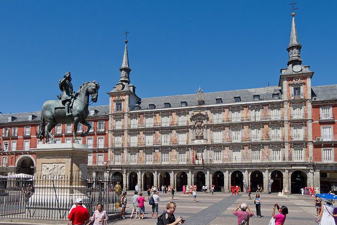 Ploshtad plasa mayor v madrid