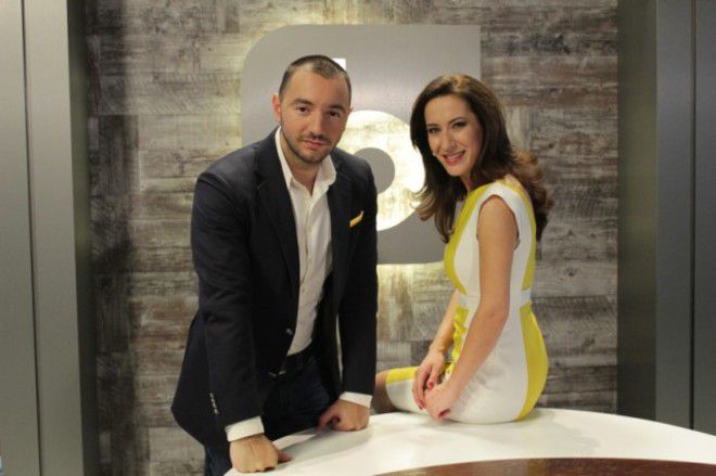Новата екранна двойка на сутрешния блок на bTV - Биляна Гавазова и Антон Хекимян