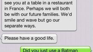 Да изплагиатстваш от Батман, за да скъсаш с гаджето