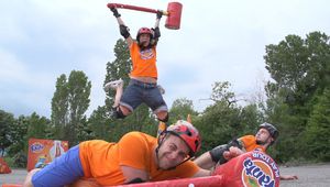 Силвия Петкова с Ангел и Мойсей във Fanta Play Tour