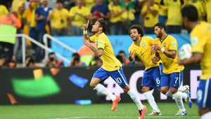 Неймар ликува след първия си гол за Бразилия