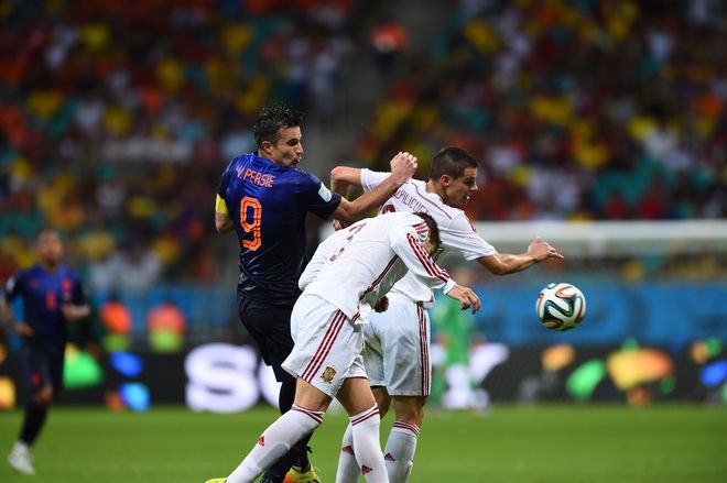 Робин ван Перси срещу испанската защита