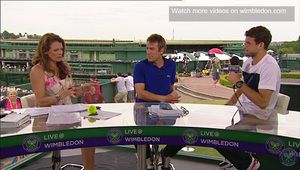 Григор дава интервю след победата си над Мъри