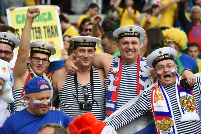 Руски запалянковци в Бразилия 2014