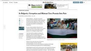 "Ню Йорк таймс" за България