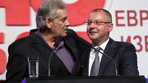 Стефан Данаилов и Сергей Станишев на партиен конгрес