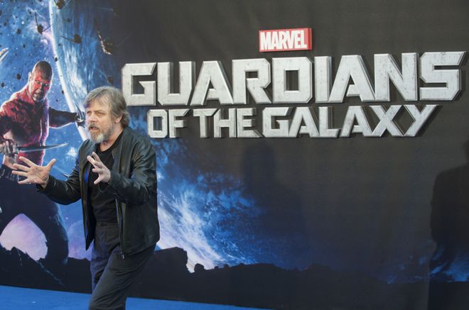 Марк Хамил на премиерата на "Пазители на галактиката"