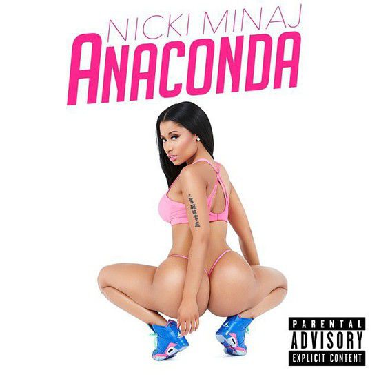 Ники Минаж по прашки на обложката на Anaconda