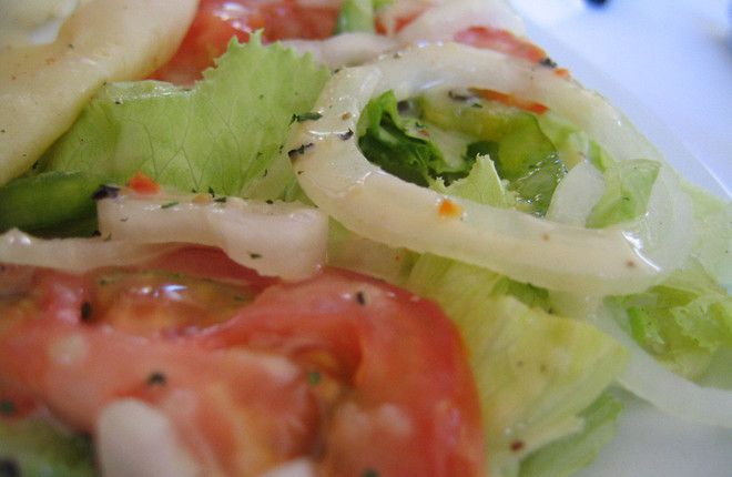 Салата "Айсберг" с домати