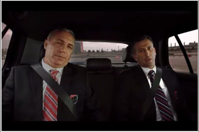 Hristo stoichkov v reklama na noviya volkswagen golf gti