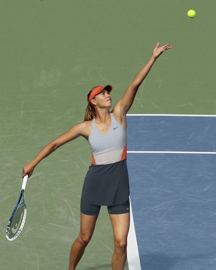 Мария Шарапова в екипа си за US Open