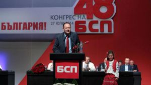 Михаил Миков, веднага след избора му за председател на БСП