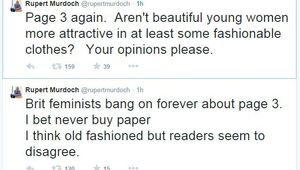 Коментарите на Рупърт Мърдок в "Туитър"