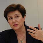 Кристалина Георгиева в началото на работата си като еврокомисар, 2010 г.