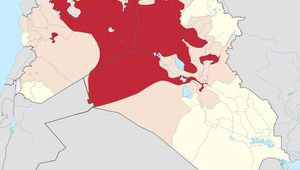 "Ислямска държава"  - териториален контрол към 27 юни 2014