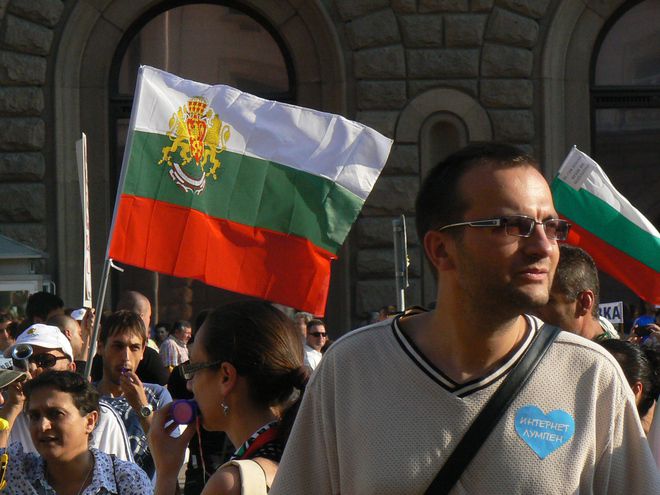 Мартин Димитров като участник в протестите