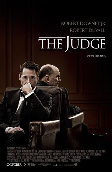 Робърт Дауни-джуниър и Робърт Дювал на плакат за "Съдията"