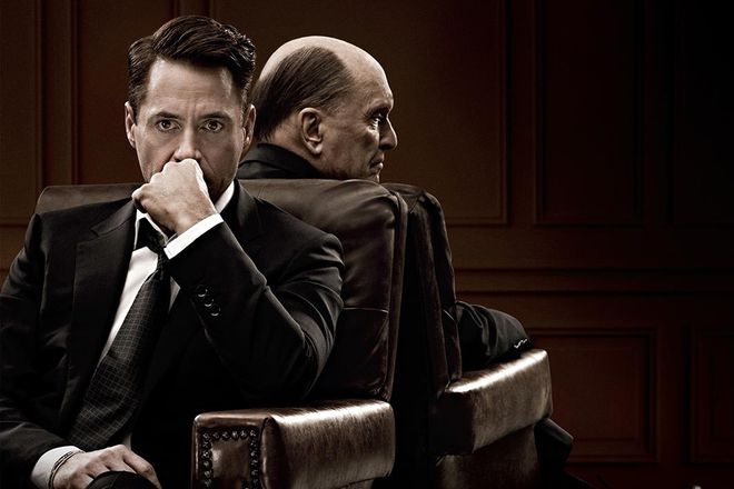 Robart dauni dzhuniar i robart dyuval na plakat za sadiyata