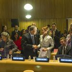 Ема Уотсън и генералният секретар на ООН