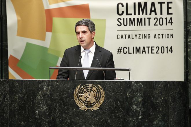 Президентът представя българската позиция за климата