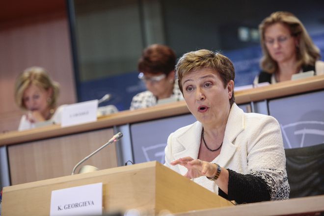 Кристалина Георгиева на изслушването си в Европарламента