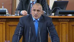 Бойко Борисов на парламентарната трибуна