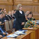 Цецка Цачева след избирането й за парламентарен шеф