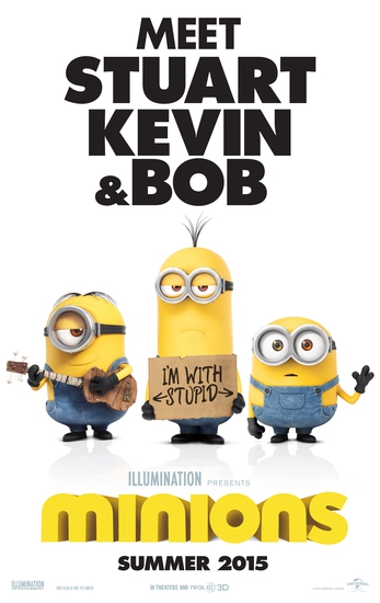 Стюарт, Кевин и Боб на плакат за Minions