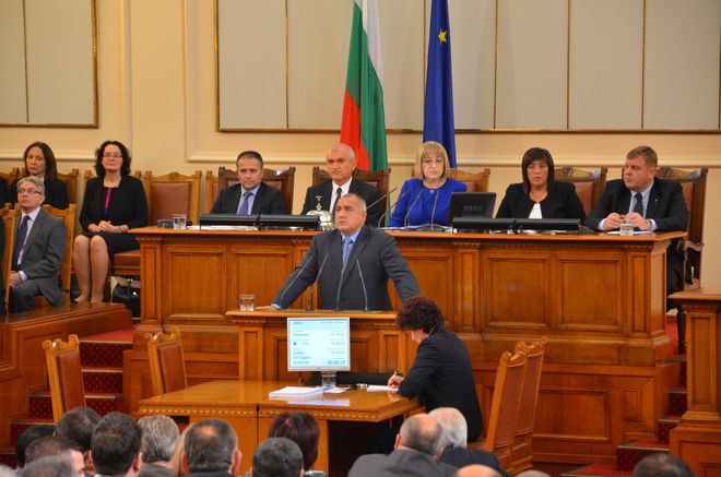 Бойко Борисов, отново като премиер, в Народното събрание