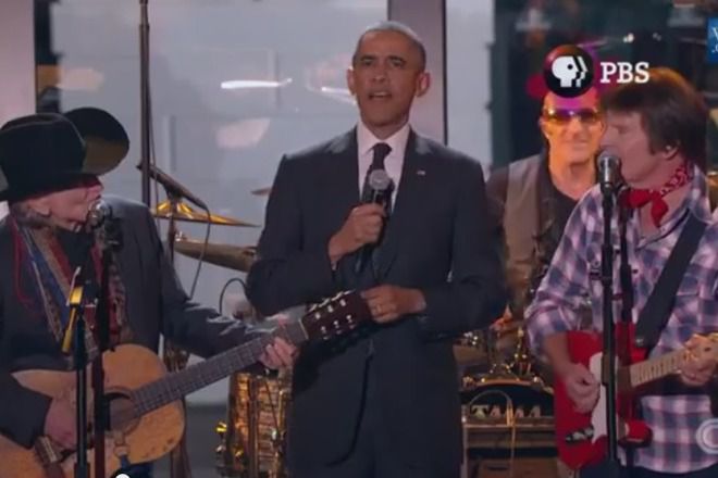 Obama i uili nelsan peyat na edna stsena