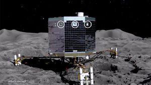 Спускаемият модул "Фила" на сондата "Розета" с първото в историята кацане върху комета